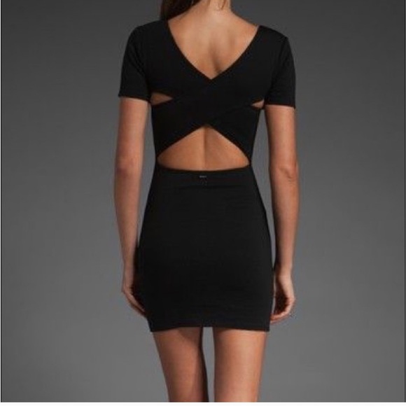 RVCA Dresses & Skirts - RVCA Black Criss-Cross Back Dress